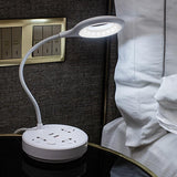 Đèn học, làm việc chống cận kèm ổ cắm đa năng D201901